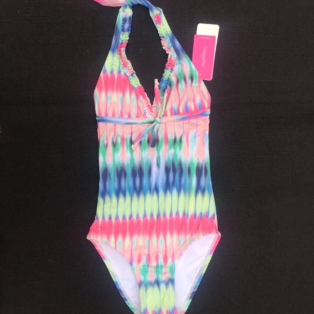 OndadeMar Halter Tie Dye One Piece Swimsuit